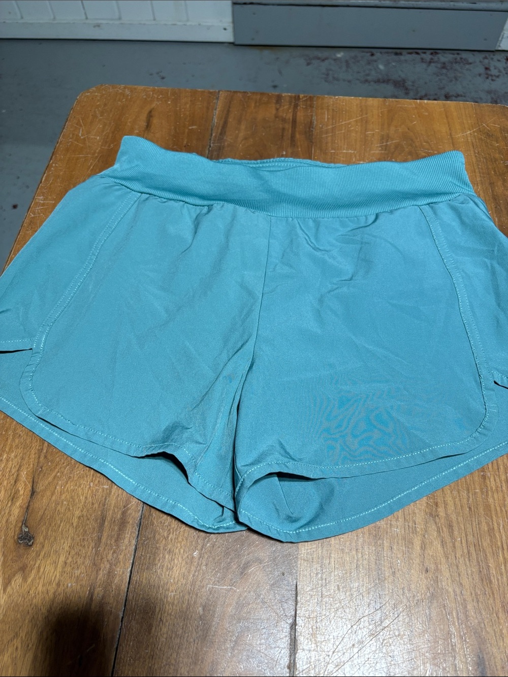 Jessica Simpson Teal Athletic Shorts with Stretch Waistband